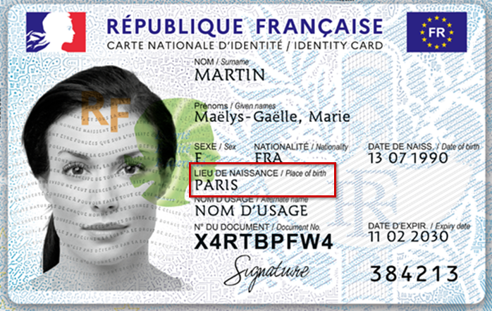 French ID card