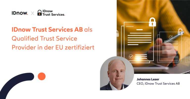 IDnow Trust Services AB Qualified Trust Service Provider EU zertifiziert