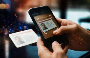 User performing a KYC Check with their ID