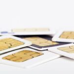 sim card chips in white and blue