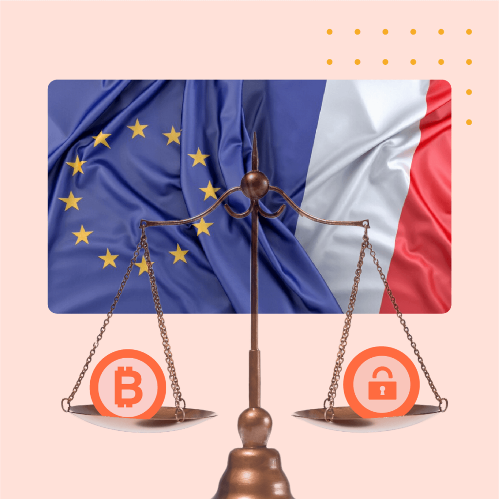 Mapping des réglementations crypto en France et en UE.